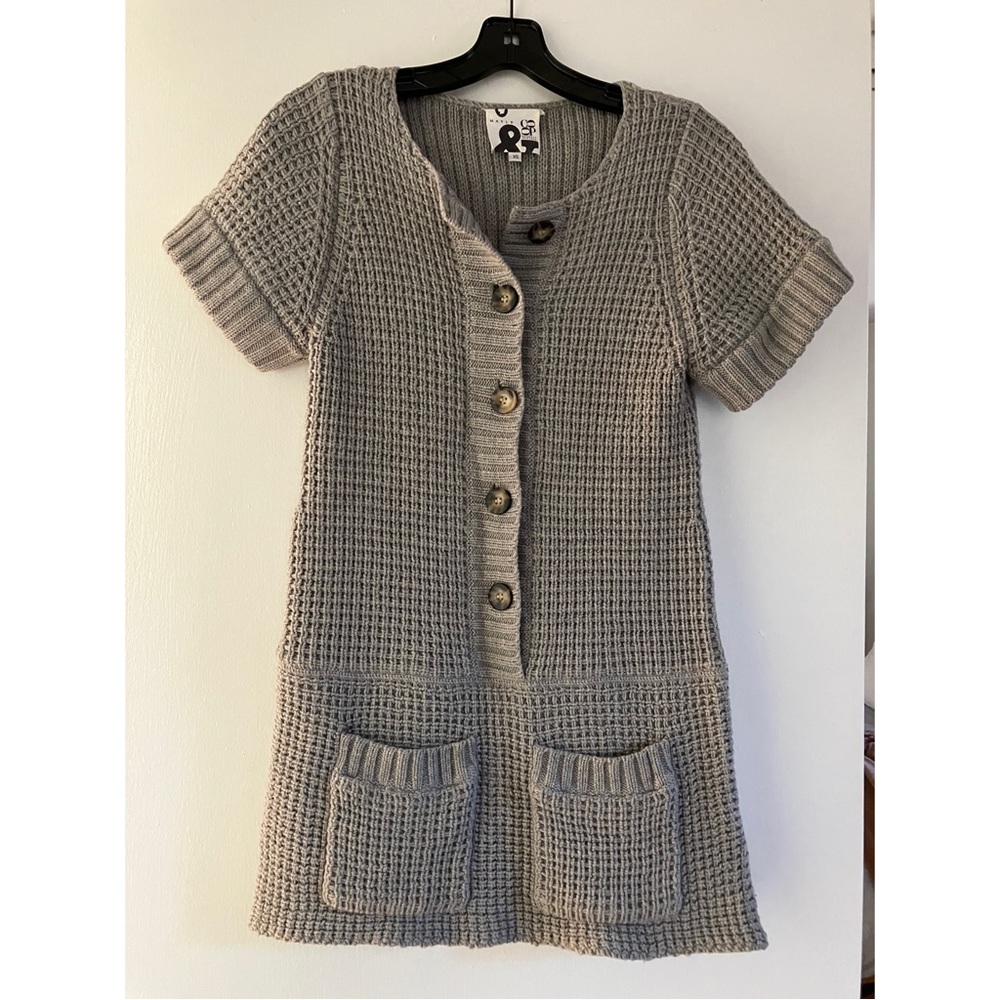 Mayle knit gray sweater/dress tunic